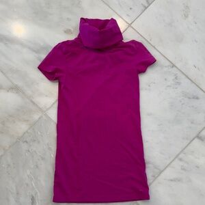 Theory Fuchsia Turtleneck Top
